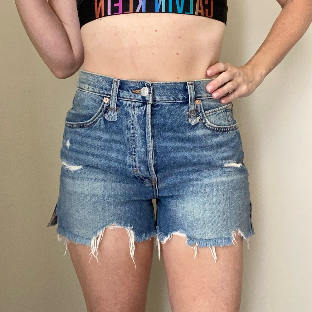 Free People Blue Denim Women's Shorts